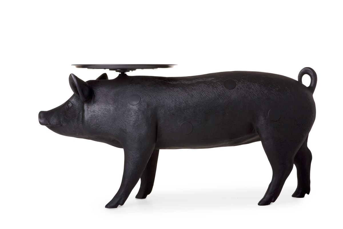 pig table side view 